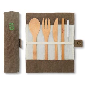 Bambaw – Bestick-set i Ekologisk Bambu 5 delar