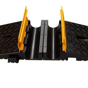 Robust kabelbrygga i gummi för kablar och slangar – 850×300 mm