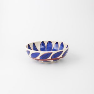La pittura skål 18 cm Deep blue flower