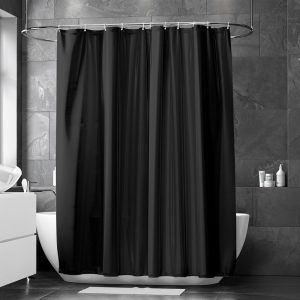 Duschdraperi Match Svart 200x240cm extra höjd