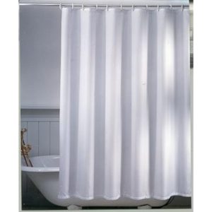 Duschdraperi Unicolor vitt 180×240 cm Extra höjd